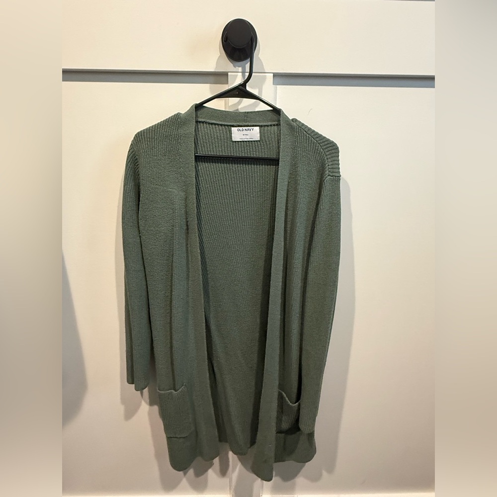 Old Navy Women's Sage Longline Cardigan - Medium Tall